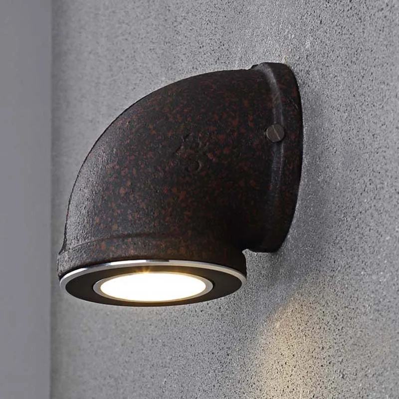 Железный настенный светильник Лофт Ретро