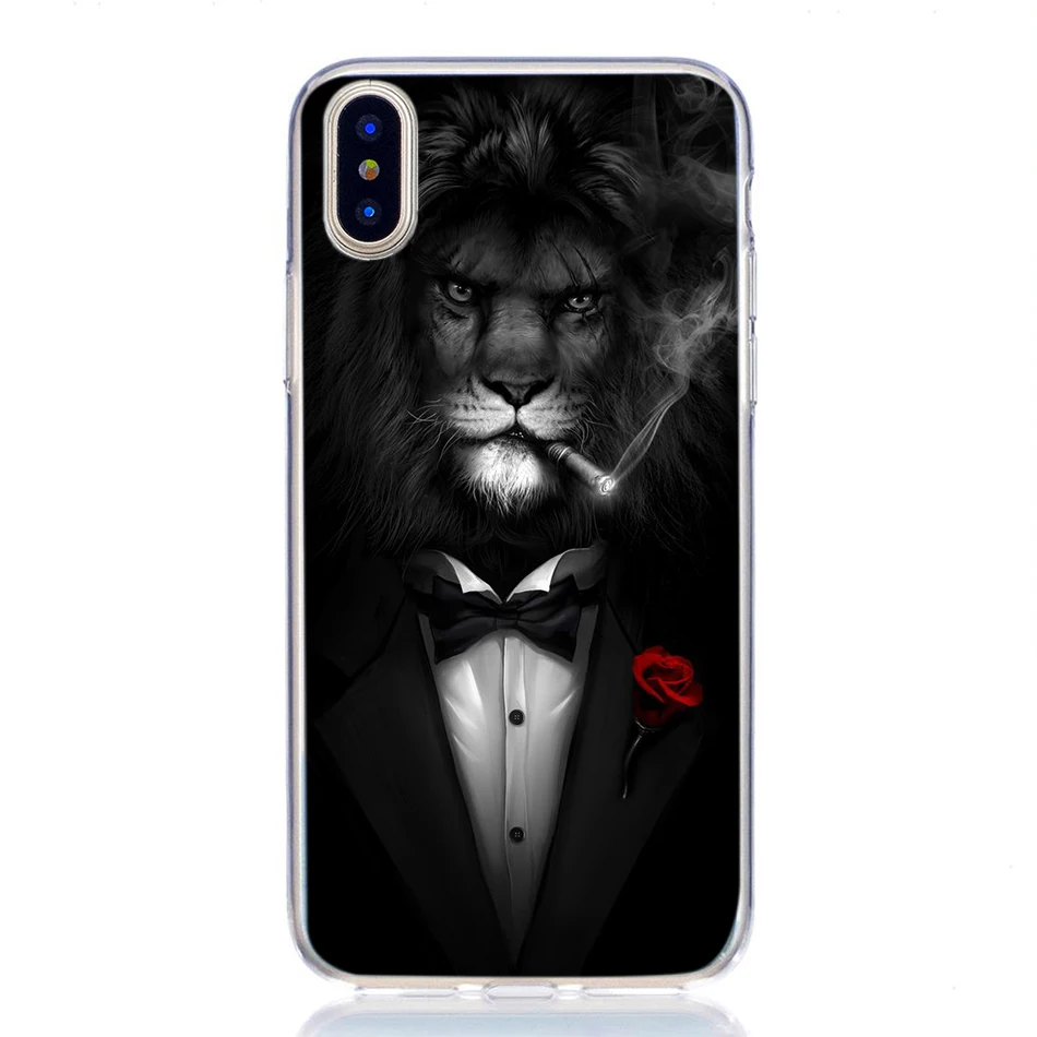 Чехол для iphone x xs max xr 6 6s 7 8 plus funda с изображением Микки Мауса тигра крутой