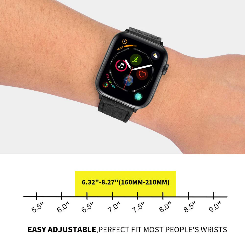 Кожаный ремешок для Apple watch band 4 44 мм/40 мм iWatch 42 38 часов из натуральной кожи браслет 3