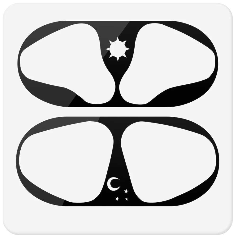 black moon Один комплект, металлическая Пылезащитная наклейка для Apple AirPods, чехол, пылезащитная защитная наклейка, защитная пленка для Air Pods, аксессуары - Цвет: black moon