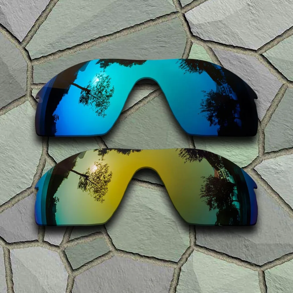 Небесно-голубые и желтые золотые солнцезащитные очки поляризационные сменные