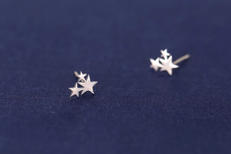 

Simple 925 Sterling Silver Cute Star Earrings For Women Girls Gift Hot Sale Fashion sterling-silver-jewelry
