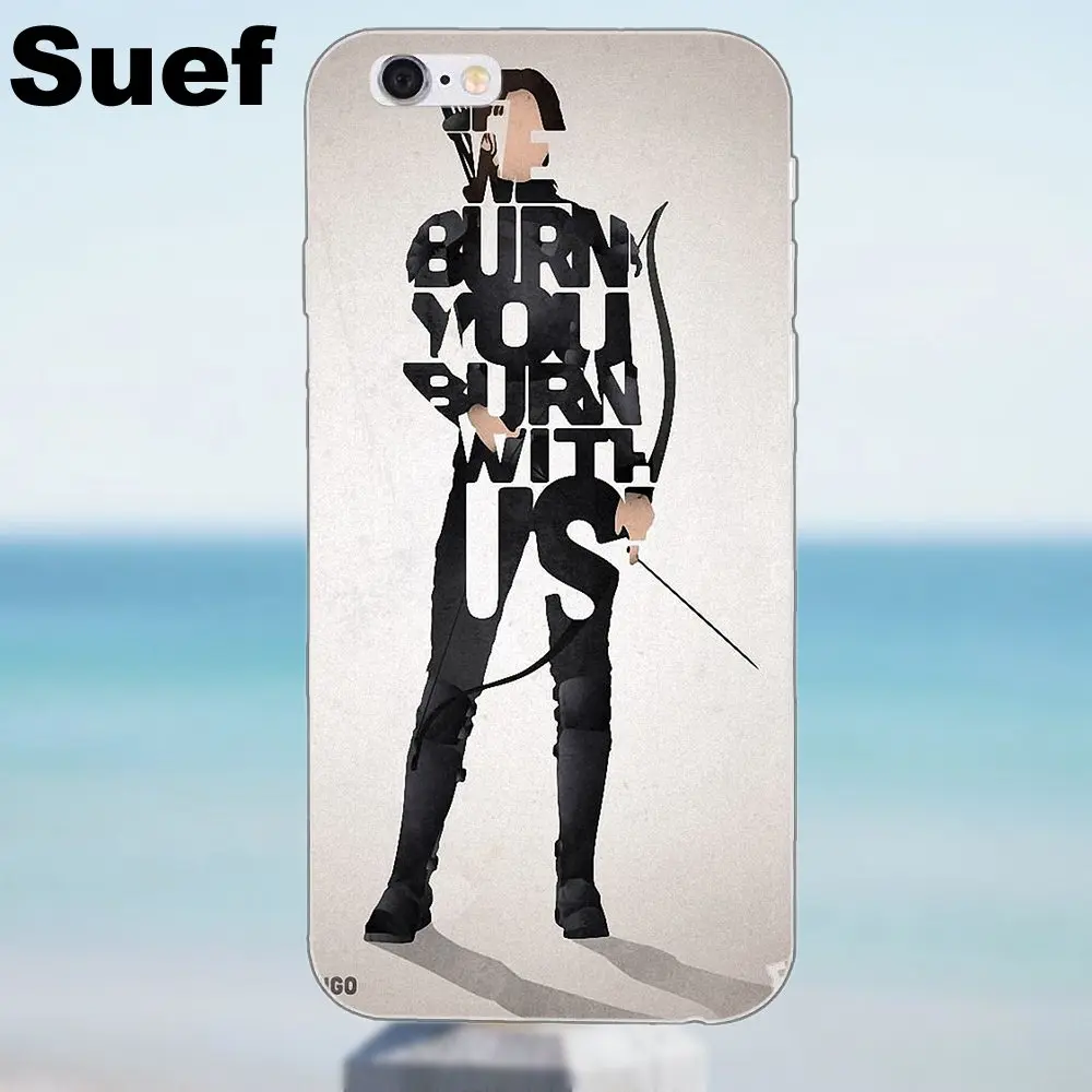 Сумки из ТПУ чехлы для iPhone X 4 4S 5 5S 5C SE 6 6S 7 8 Plus Samsung Galaxy A3 A5 J1 J3 J5 J7 2016 2017 Голодные игры