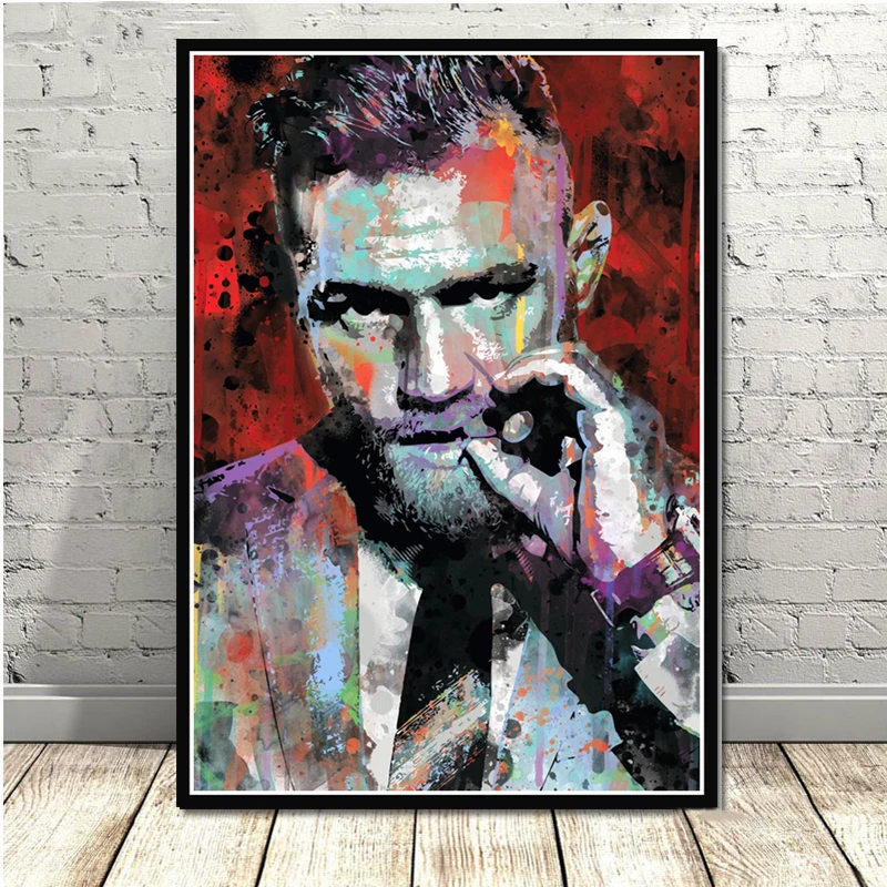 0003 Конор Макгрегор UFC боксер художественный постер Картина Настенная картина домашний декор плакаты и принты - Цвет: 0003