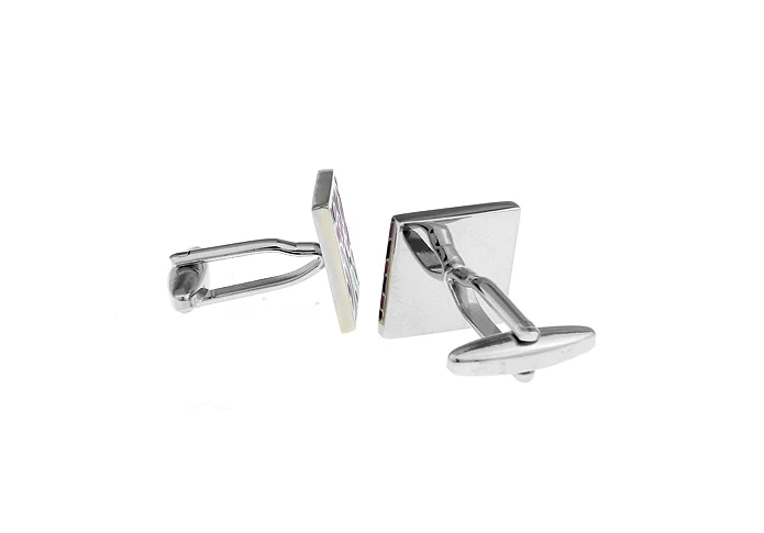 Необычные уникальные фиолетовый узор Квадратные Запонки мужские свадебные