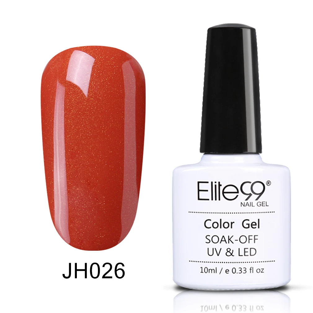 JH026 Elite99 10 мл винно-красный Гель-лак для Ногтей Стойкий лак для ногтей Гибридный впитывающий желтый УФ-гель для ногтей базовый топ для маникюра - Цвет: JH026