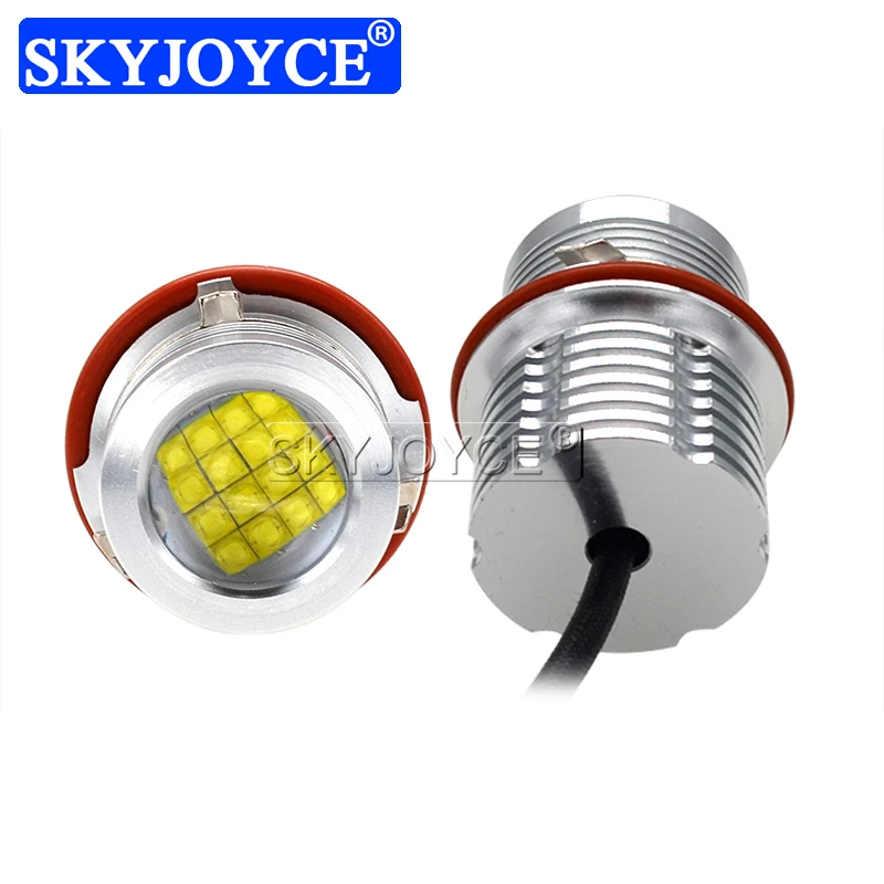SKYJOYCE 2018 Новый E39 80W комплект светодиодов глаза ангела 6500K кольцо с белым