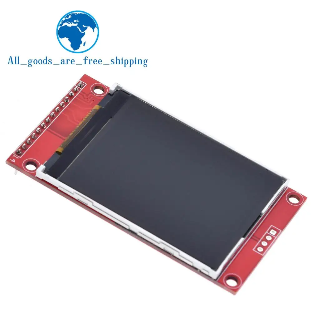 2," 2,4 дюйма 240x320 SPI TFT lcd модуль последовательного порта 5 В/3,3 В PCB адаптер Micro SD карта ILI9341 ЖК-дисплей белый светодиодный для arduino