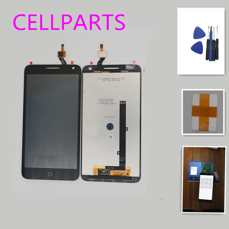 CELLPARTS 5 дюймов для Alcatel One Touch Pop 3 OT5025 5025D 5025 ЖК-дисплей + сенсорный экран черный цвет