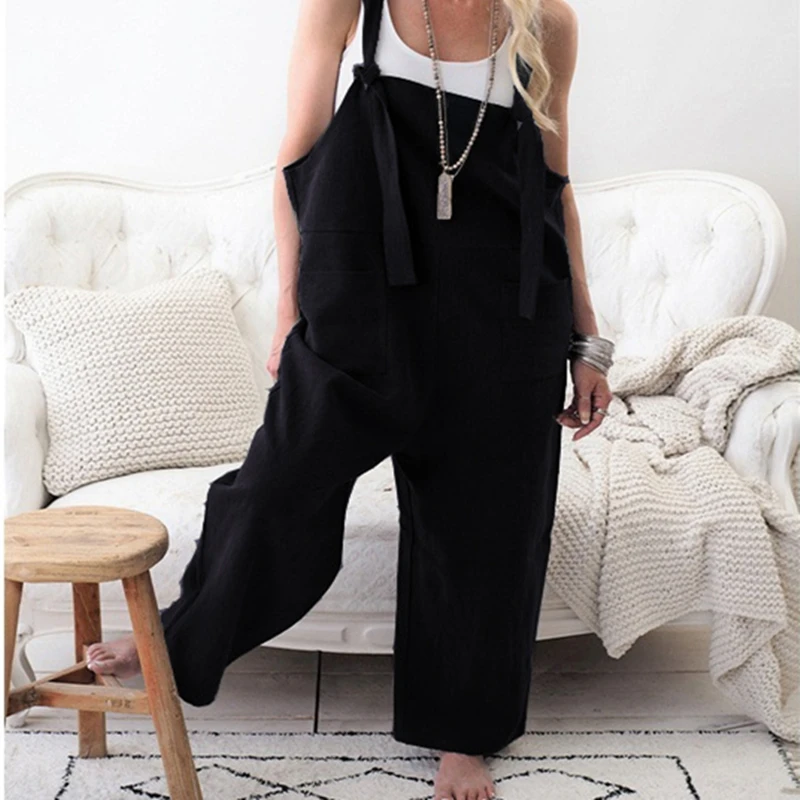 Свободные брюки для беременных на лямках юбка одежда полных женщин Комбинезоны