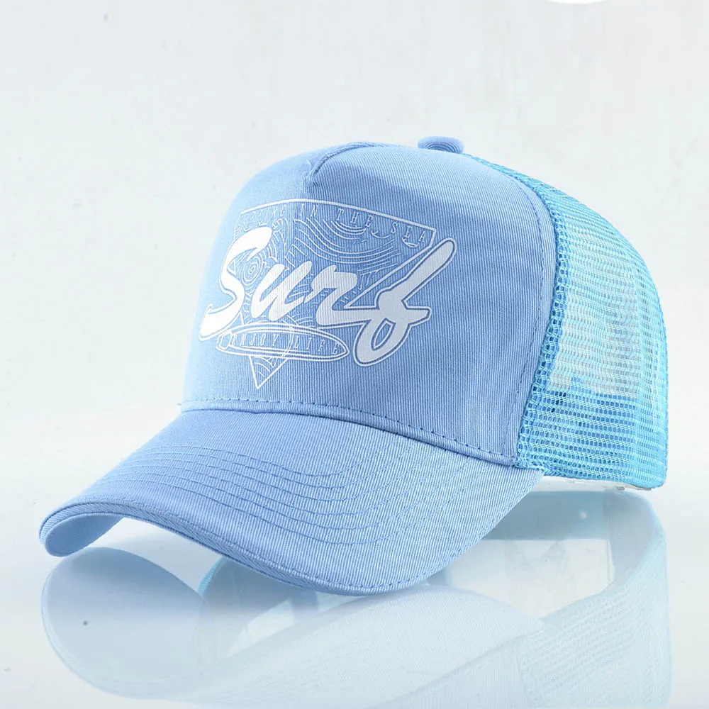 Sky Blue Trucker Hat FS Casquette Trucker шапка зимняя дышащая сетчатая шляпа Snapback 5 панель Кепка s для мужчин и женщин высокое качество бейсболки красный зеленый хип-хоп - Цвет: Sky Blue Trucker Hat
