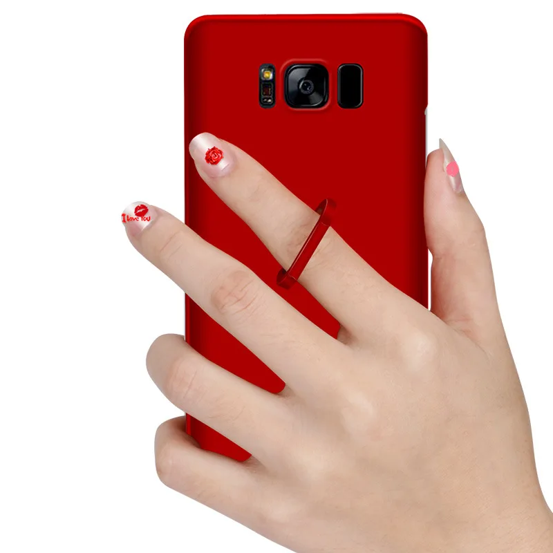 Ультратонкий матовый чехол с кольцом подставкой для Samsung J2 Prime J5 J7 Plus|phone cases|grand