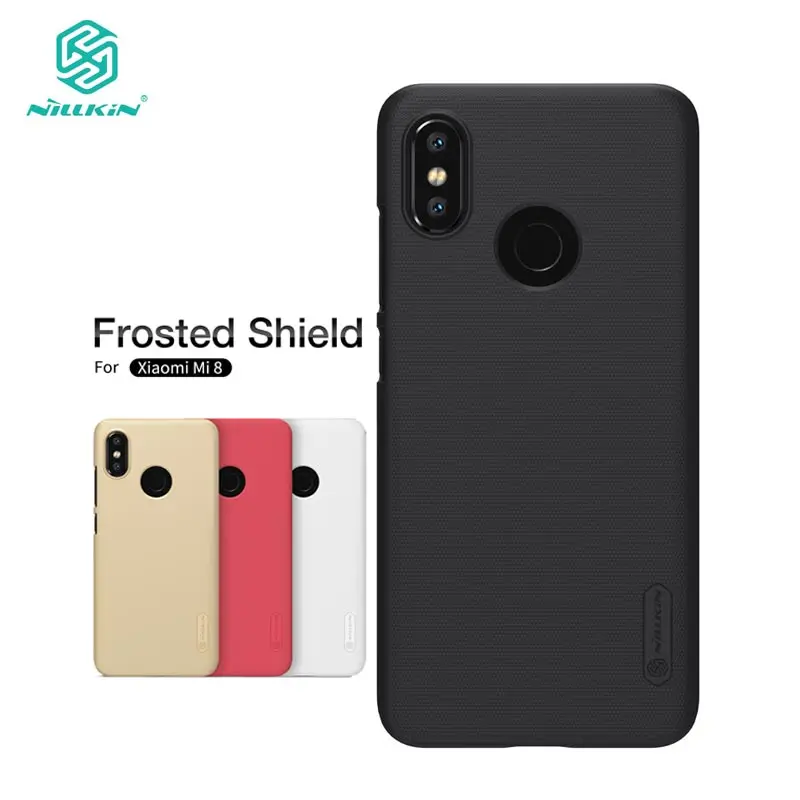 Чехол Nillkin для Xiaomi Mi8 матовый пластиковый жесткий чехол накладка из поликарбоната