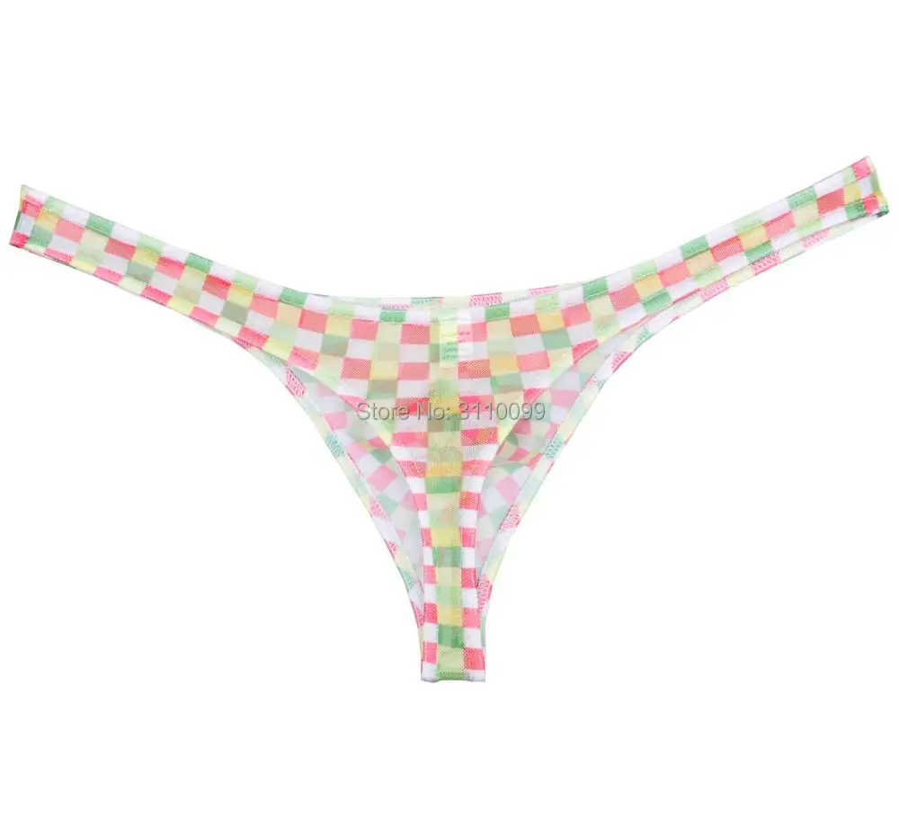 Сексуальное микро Сетчатое Прозрачное Бикини с карманом для пениса мужское