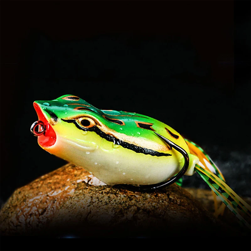 Wokotip 1 шт. Topwater Thunder Frog искусственная 52 мм 10 г Мягкая приманка лягушка приманки для