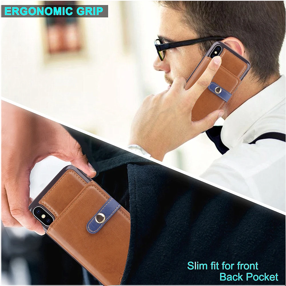 Ретро Съемная Искусственная кожа Multi Функция мобильный кошелек для iphone 8 Plus iPhone X 7