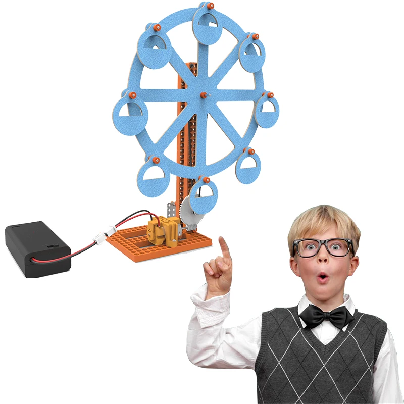 STEM Building Blocks Toy DIY Ferris Wheel Children Educational Science Toys Kit Learning Education for Gift C | Игрушки и хобби