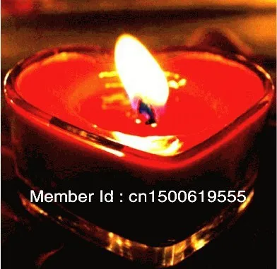 Heart shaped candle romantic wedding Party birthday |