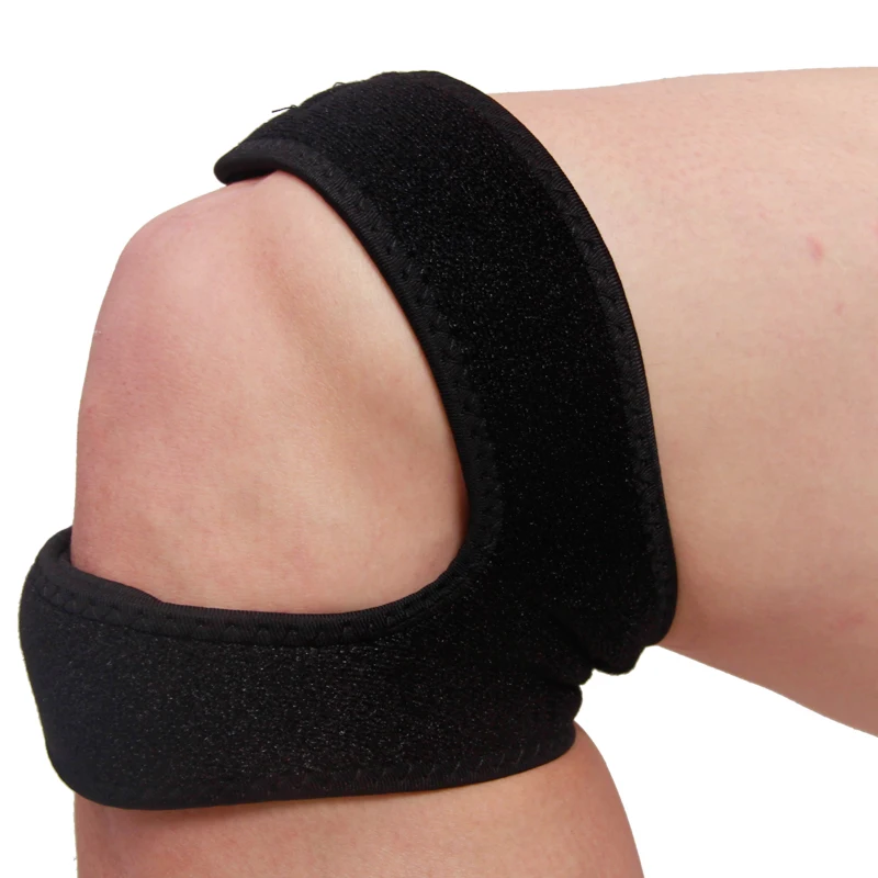 

1PCS Pressurized Knee Wrap Sleeve Support Bandage Adjustable Breathable Braces Knee Hole Kneepad For Basketball Tennis Cycling