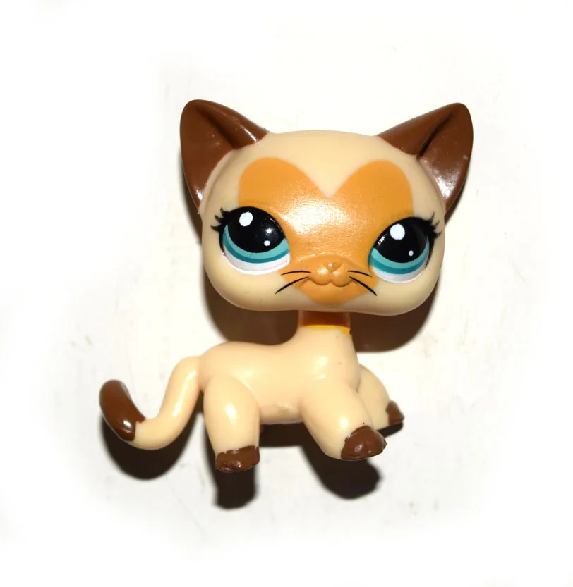 Кукла кошка котенок из короткой шерсти желто коричневого цвета|pet shop|doll figuresfigure toy