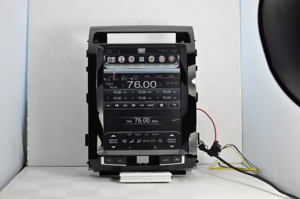 Вертикальный экран 12,1 дюйма Tesla Android автомобильное радио аудио DVD GPS навигация Центральный мультимедиа для Toyota Land Cruiser 200 LC200.