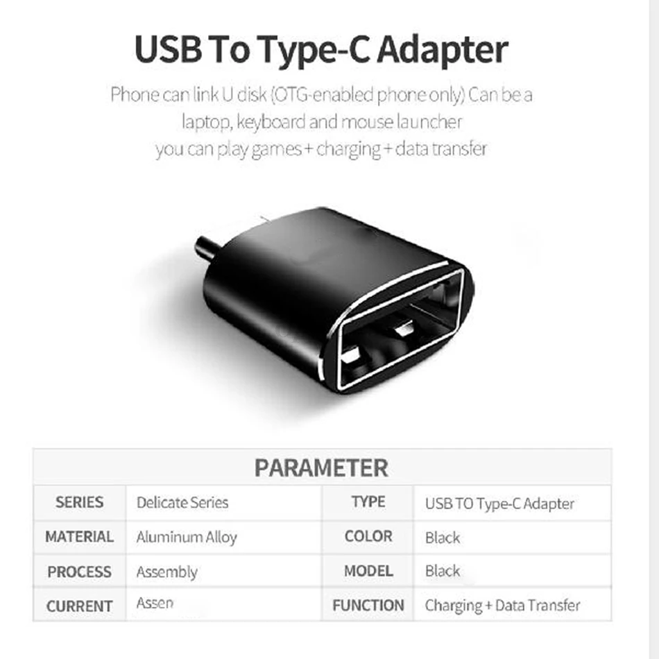 Адаптер типа OTG с портом «папа» для USB с портом «мама» адаптер для передачи данных 2 в 1 для зарядки и синхронизации c-типа изоляция Micro USB и USB-Type C преобразователь для samsung Macbook