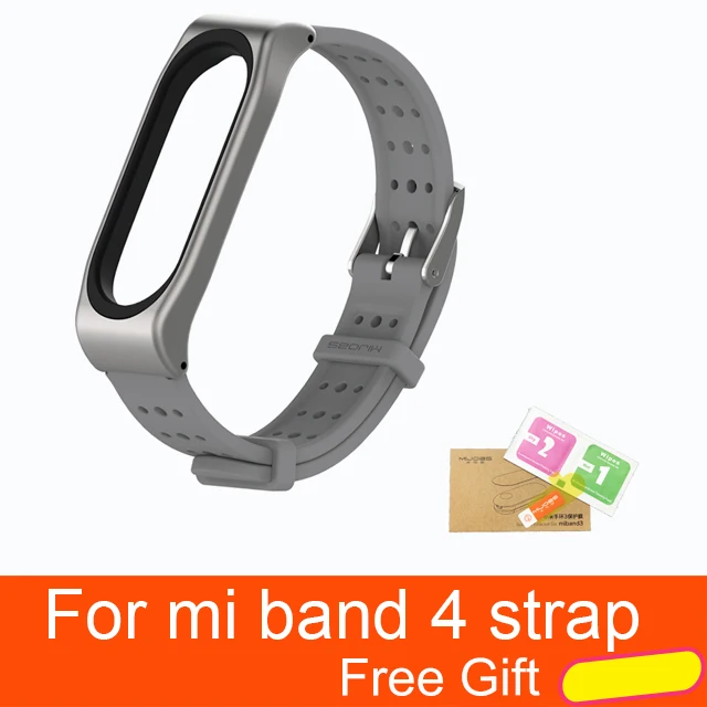 series4 gray Металлический ремешок mi jobs для Xiaomi mi Band 4 Безвинтовой браслет из нержавеющей стали Сменные аксессуары для mi Band 4 - Color: series4 gray