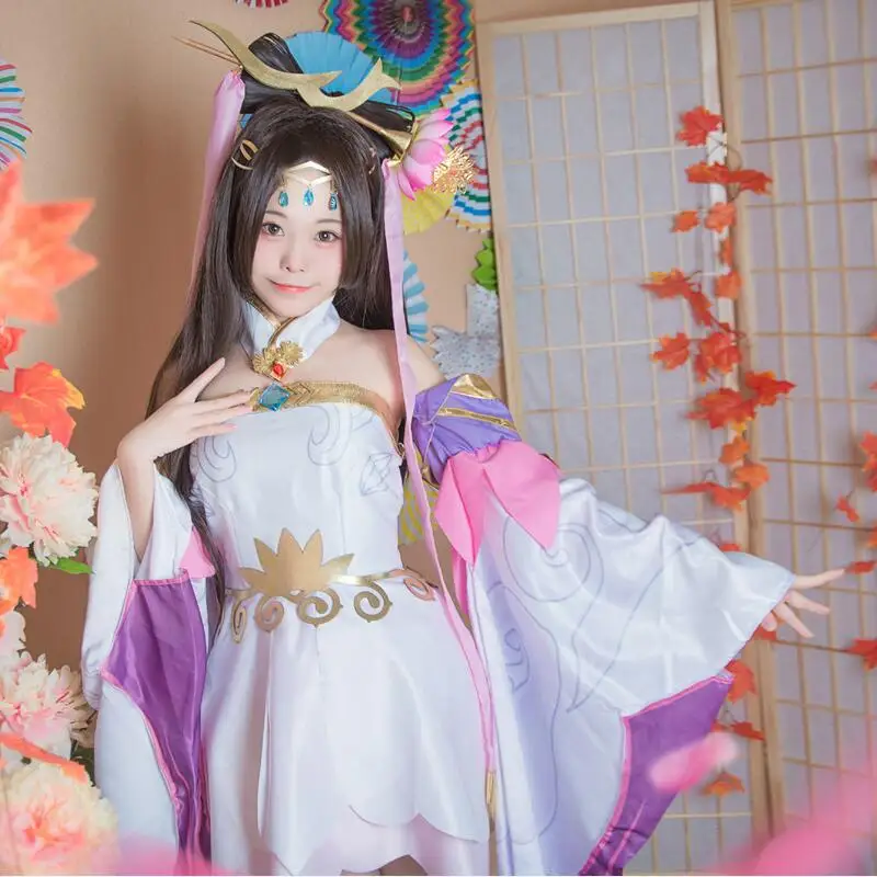 VEVEFHUANG слава King Diaochan красивый цвет: фиолетовый розовый платье костюм феи ханьфу