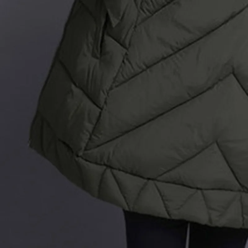 Qazxsw Новинка 2017 года зимние хлопковые пальто Для женщин стеганая куртка Тонкий
