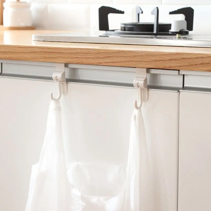 2x Over Door Hooks Rotatable Hanging Holder Storage Hook Organizer Bathroom Kitchen Cabinet Cloth Towel Bag Hanger Space Saving