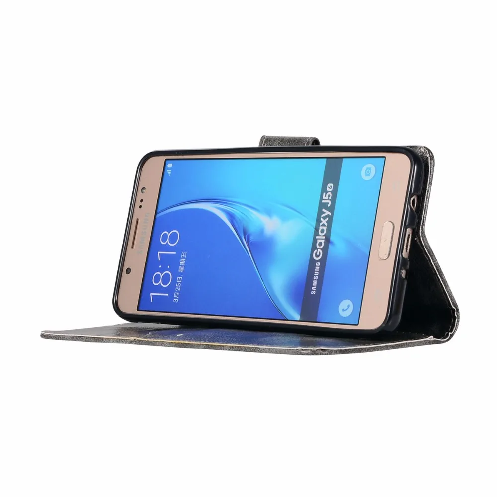 Модный чехол-кошелек для samsung Galaxy J1, J3, J5, J7, J120, J310, J510, J710, сумка для телефона с подставкой, Ретро стиль, PU кожаный чехол-книжка