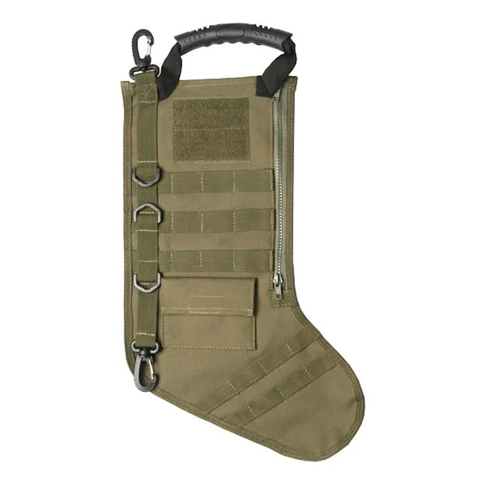 Khaki Тактический Рождественский чулок Molle военный Рождественский чулок пустыня Лесной - Цвет: Khaki