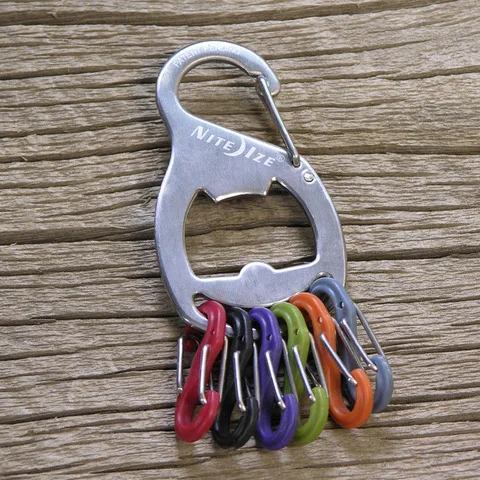 Niteize keychain bottle opener key chain distribution 6 8 buckle at the same time hanging multiple keys | Спорт и развлечения