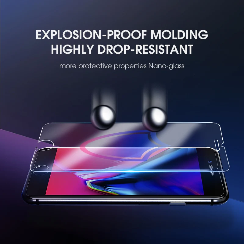 Закаленное стекло для iPhone 7 8X6 6s 8 Plus 5 5S SE 2020 защитная пленка HD XS XR 11 Pro Max | Мобильные