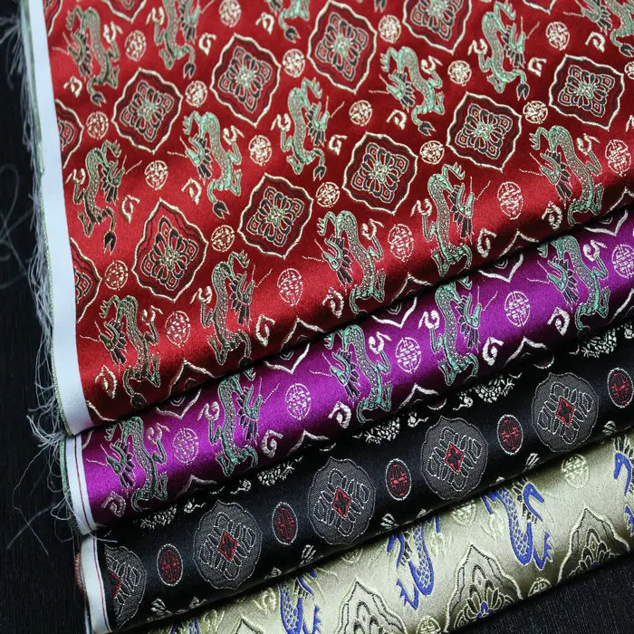 Фото cos doll dress decorating paste box Mongolia Brocade jacquard fabrics / square Dragon Robe | Fabric