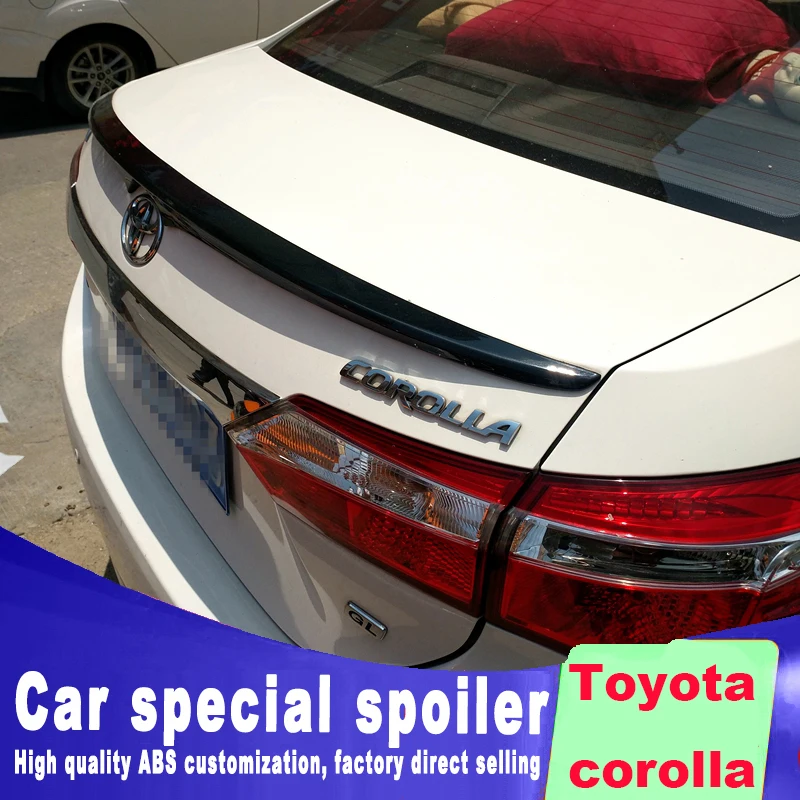 Новый дизайн для Toyota corolla 2014 2015 2016 2017 2018 спойлер на задний багажник крыло хвост