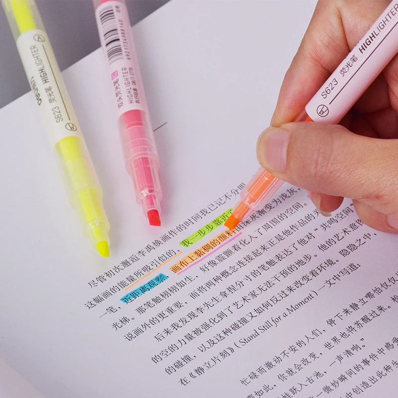 1 шт./лот новая двойная головка 6 видов цветов хайлайтер ручка copic Маркер кавайные