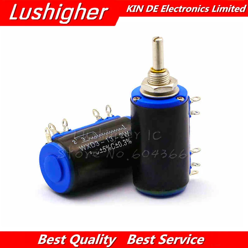 

2PCS WXD3-13-2W 100 Ohm WXD3-13 2W Rotary Side Rotary Multiturn Wirewound Potentiometer New