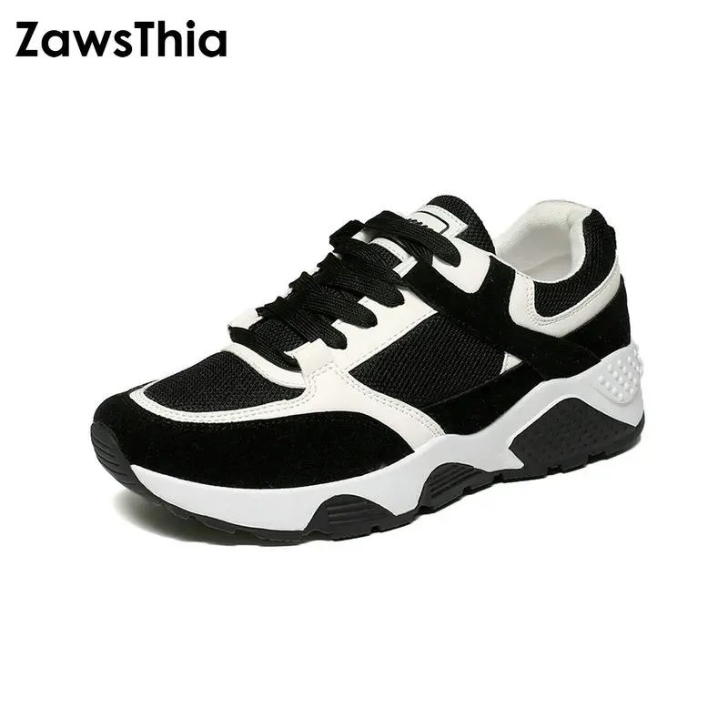 ZawsThia/2019 г. Лоскутная сетка дышащая на шнуровке уличная женская повседневная