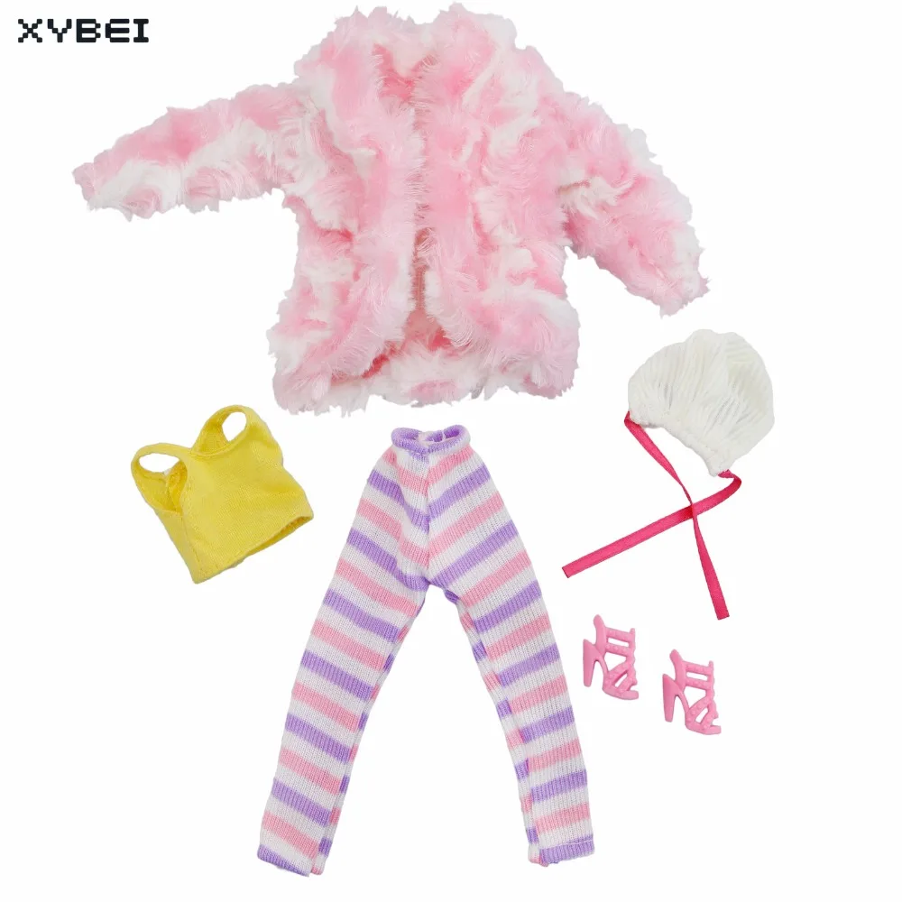 Модная зимняя одежда повседневная розовое пальто зимний жилет брюки обувь Кепка