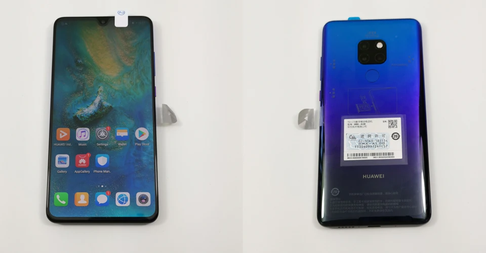 DHL Быстрая HuaWei mate 20 4G LTE мобильный телефон Kirin 980 Android 9,0 6,5" 2240x1080 6 ГБ ОЗУ 128 Гб ПЗУ МП NFC Leica