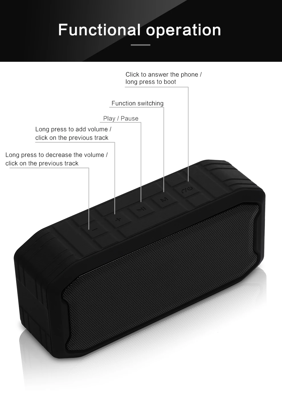 Превосходное качество IPX7 водонепроницаемый Bluetooth динамик открытый портативный путешествия Bluetooth 5,0 сабвуфер U диск TF карта беспроводной Вызов