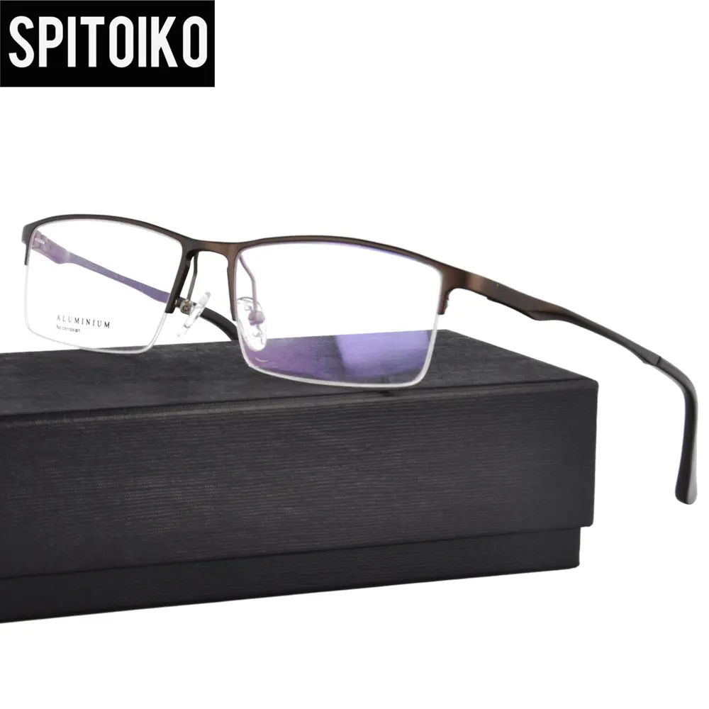 

SPITOIKO Alloy Aluminium Frame With Spring Hinge Optical Eyeglasses Myopia RX Spectacles Eyewear CX6263