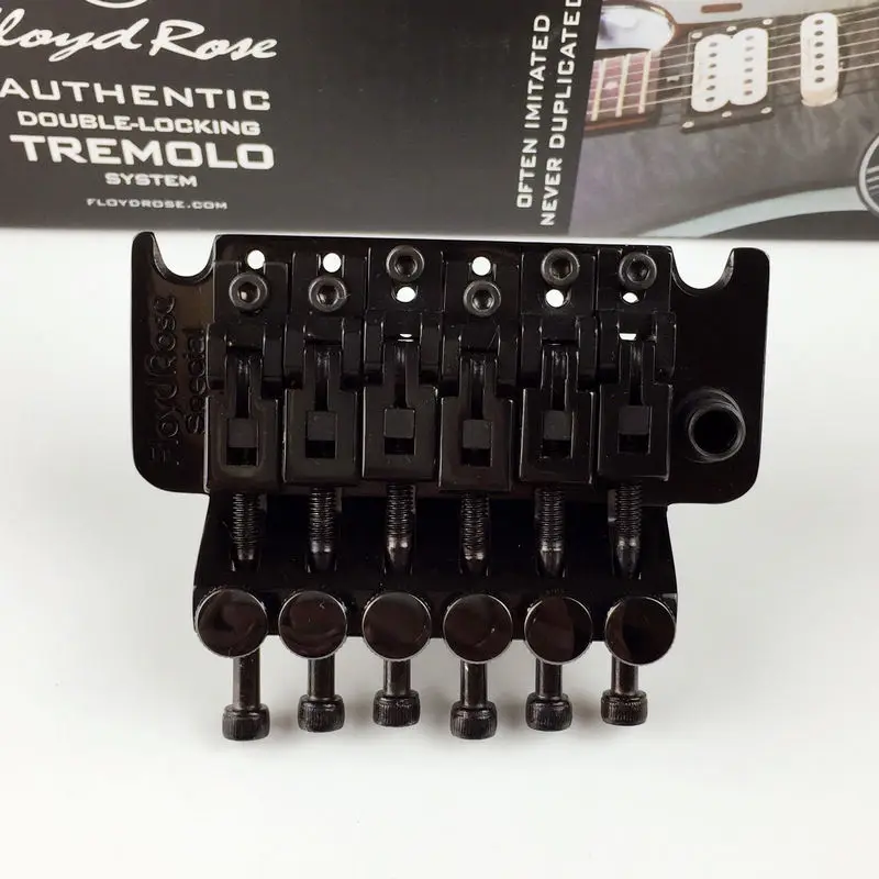 Трехмоло двойной качающийся мост Floyd Rose специальная серия черный Нуар с R2/R3 гайка