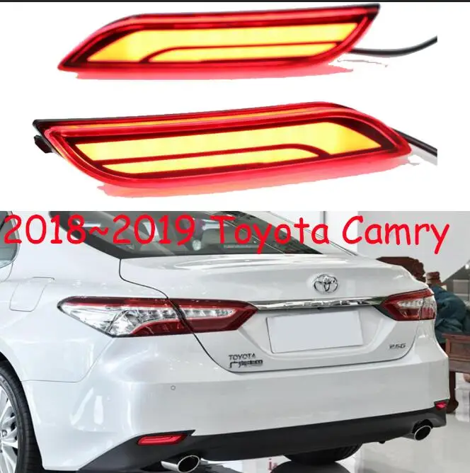 Видео светодиодный автомобильный Camry задние бампера отражатель задний тормозной светильник для Camry eiz WISH SIENNA Innova ISF GX470 RX300 5630 матрица - Цвет: 2018to2019y Camry