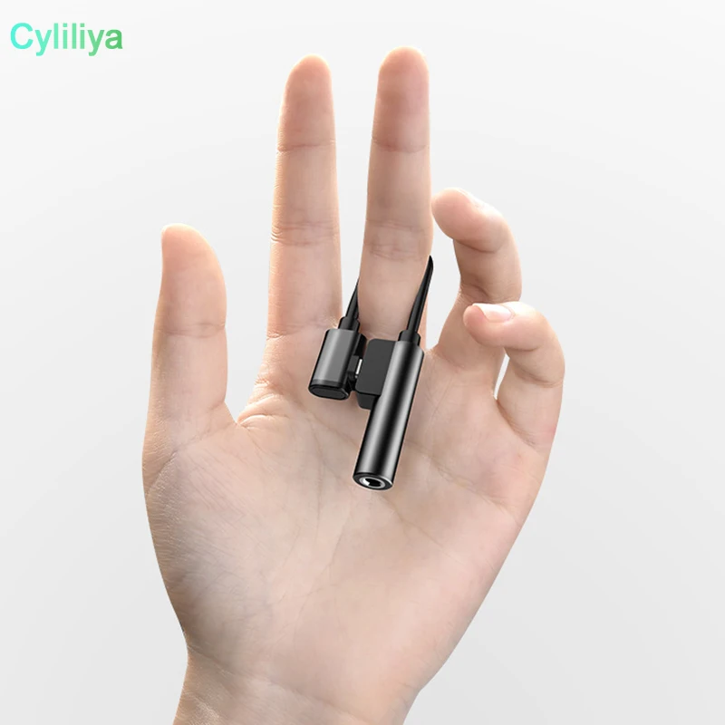 Кабель-адаптер для наушников Type C на 3 5 адаптер USB мм аудиоразъем 2 в 1 конвертер Type-C