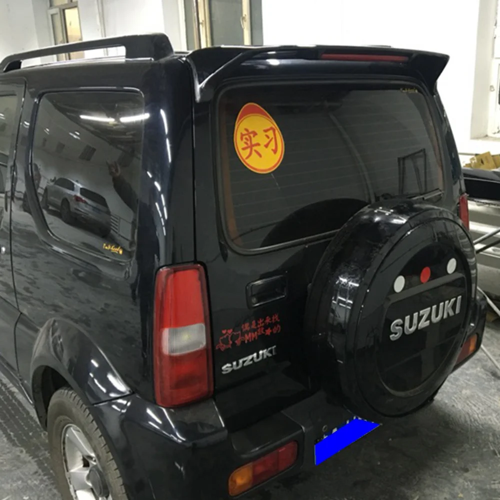 Спойлер для SUZUKI Jimny 2007-2015 высококачественный АБС-пластик заднее крыло автомобиля