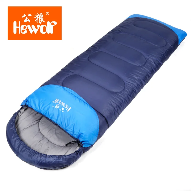 

Утолщенный туристический спальный мешок для взрослых, водонепроницаемый сохраняющий тепло, всесезонный, на весну и зиму, для кемпинга и пут...