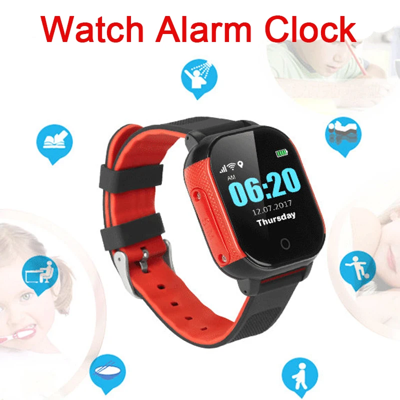 Смарт часы Детские smartband водонепроницаемые IP67 с Wi Fi большим IPS экраном GPS LBS
