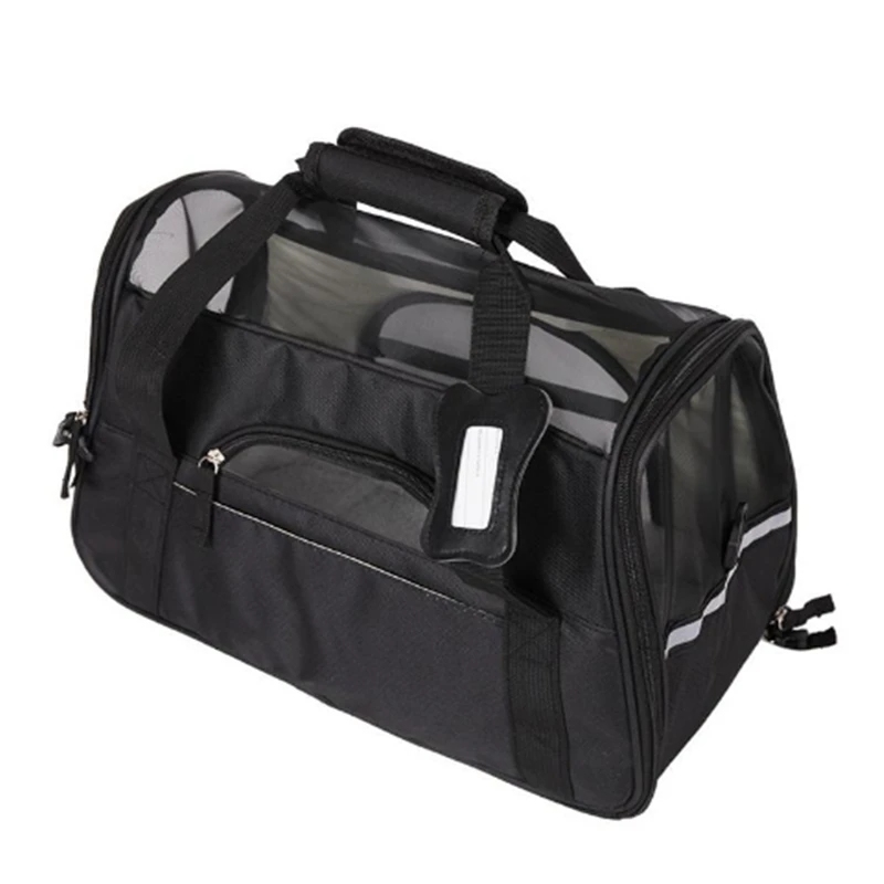 Удобная портативная дорожная сумка для перевозки домашних животных с переноской